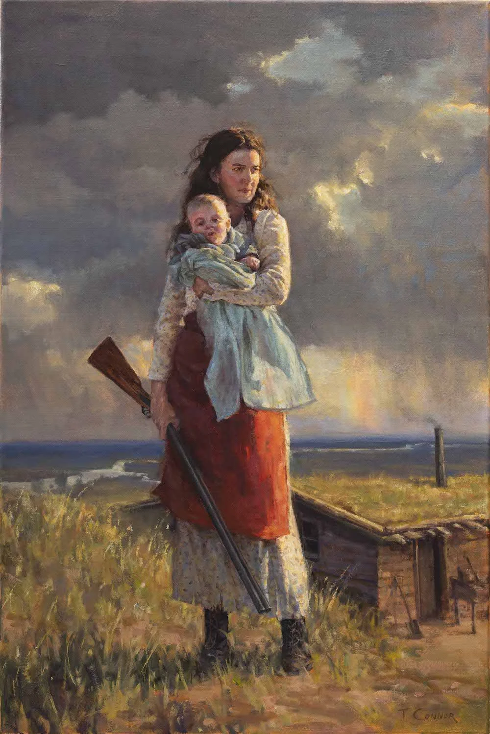 The Gathering Storm , 36”x24", Oil, Available at    Night of Artists Auction & Sale, Briscoe Museum   , SOLD