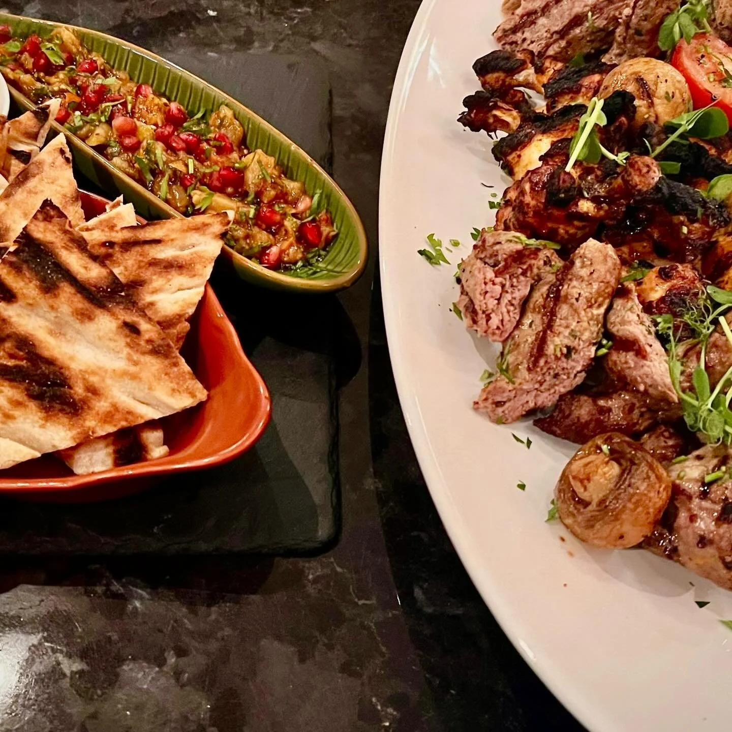 Saturday&hellip; the last day of the month&hellip; join us for a feast&hellip; fresh cooked food delicious wines &amp; live saxophone 🎷 @rolycoxsax - all this evening! Pop by or book online&hellip;. 🎷😱🍽️🥂