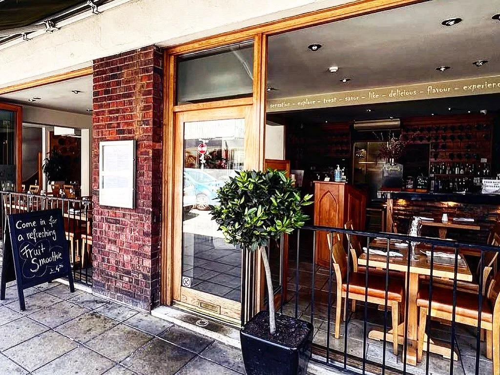 The sun is out!!! ☀️ Not quite warm enough for the door opening&hellip; but we are getting there! Pop in for a Mediterranean bite! Open all day from 12! 🍽️🍷🙃