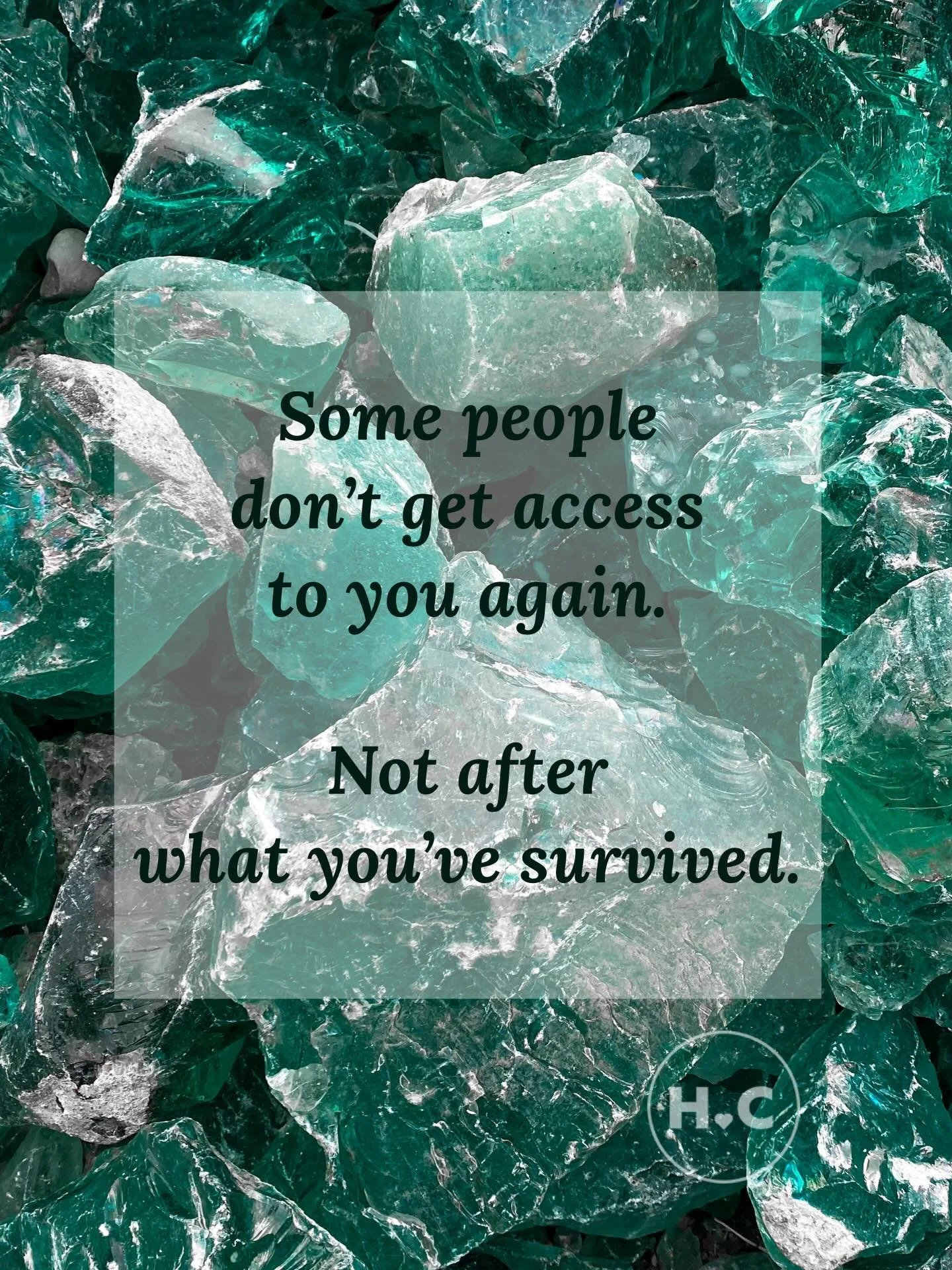 Survival changes your sightline.
The storms you&rsquo;ve walked through sharpen the edges of your intuition.

You stop trying to explain your boundaries to people who benefited from you having none.

&ldquo;No&rdquo; is not rejection.
It is self-prot