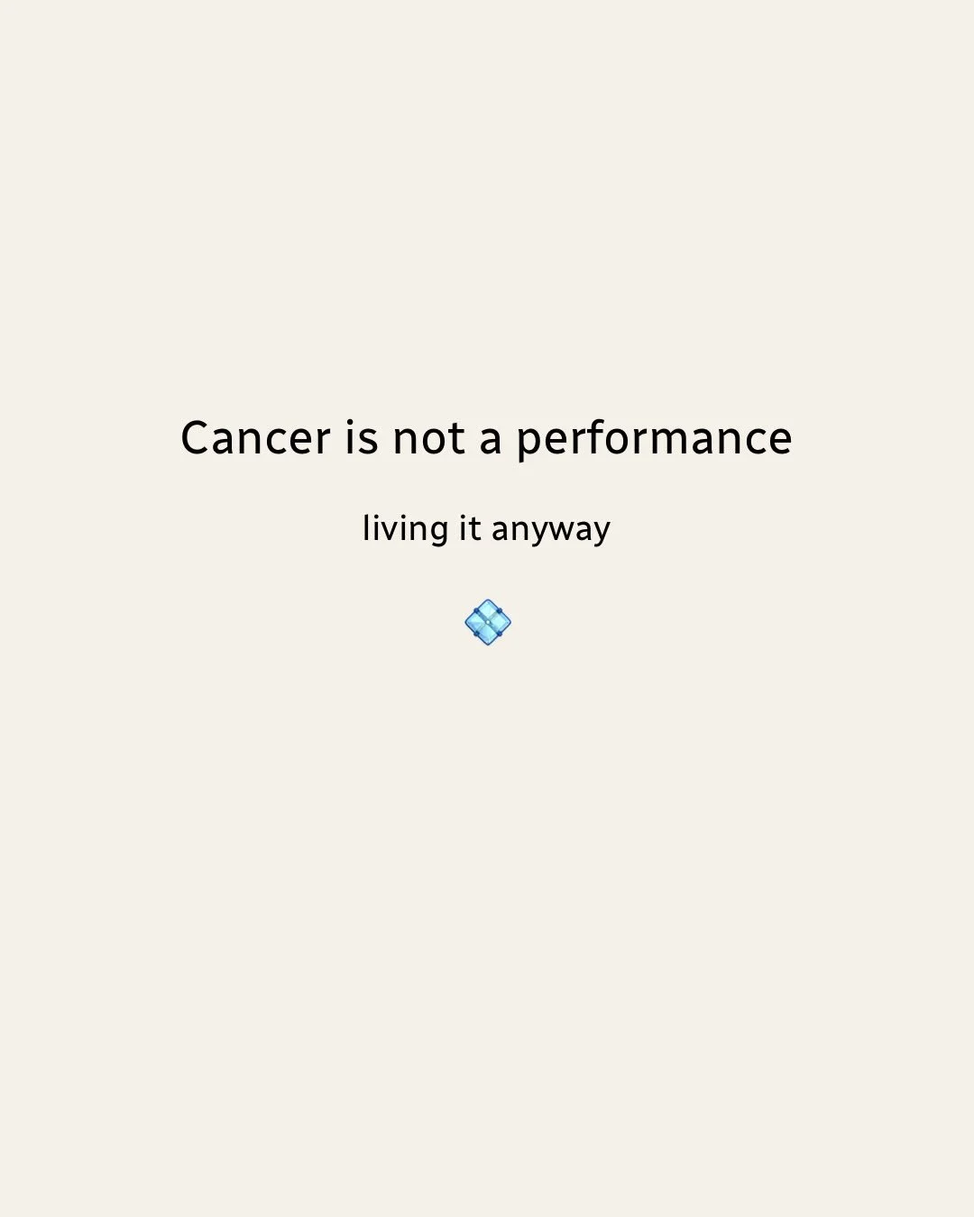 There&rsquo;s a version of cancer people don&rsquo;t talk about.

Not the brave photos.
Not the inspirational quotes.

The rage.
The dread before infusion.
The days when I&rsquo;m so depleted that the smallest thing feels overwhelming.
The quiet fear