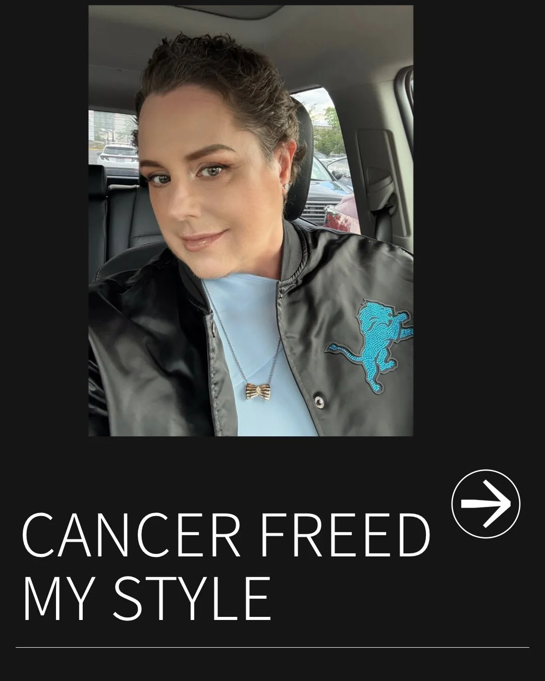 Cancer stripped away a lot of things.

Including the need to look the same every day.

I&rsquo;ve reached a new level of IDGAF with style.

Some days it&rsquo;s wigs.
Some days it&rsquo;s scarves.
Some days it&rsquo;s my natural hair and a Detroit Li