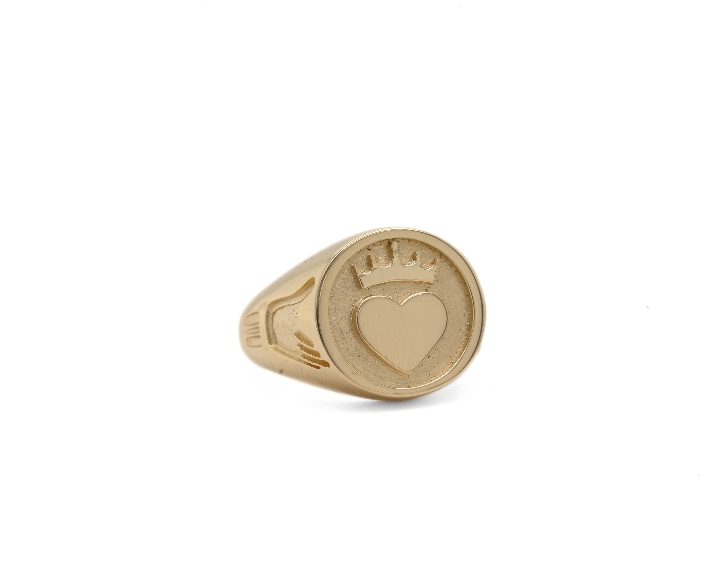 CLADDAGH SIGNET RING GOLD