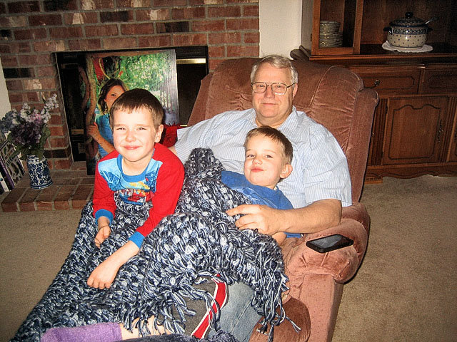 Boys with Susan's dad