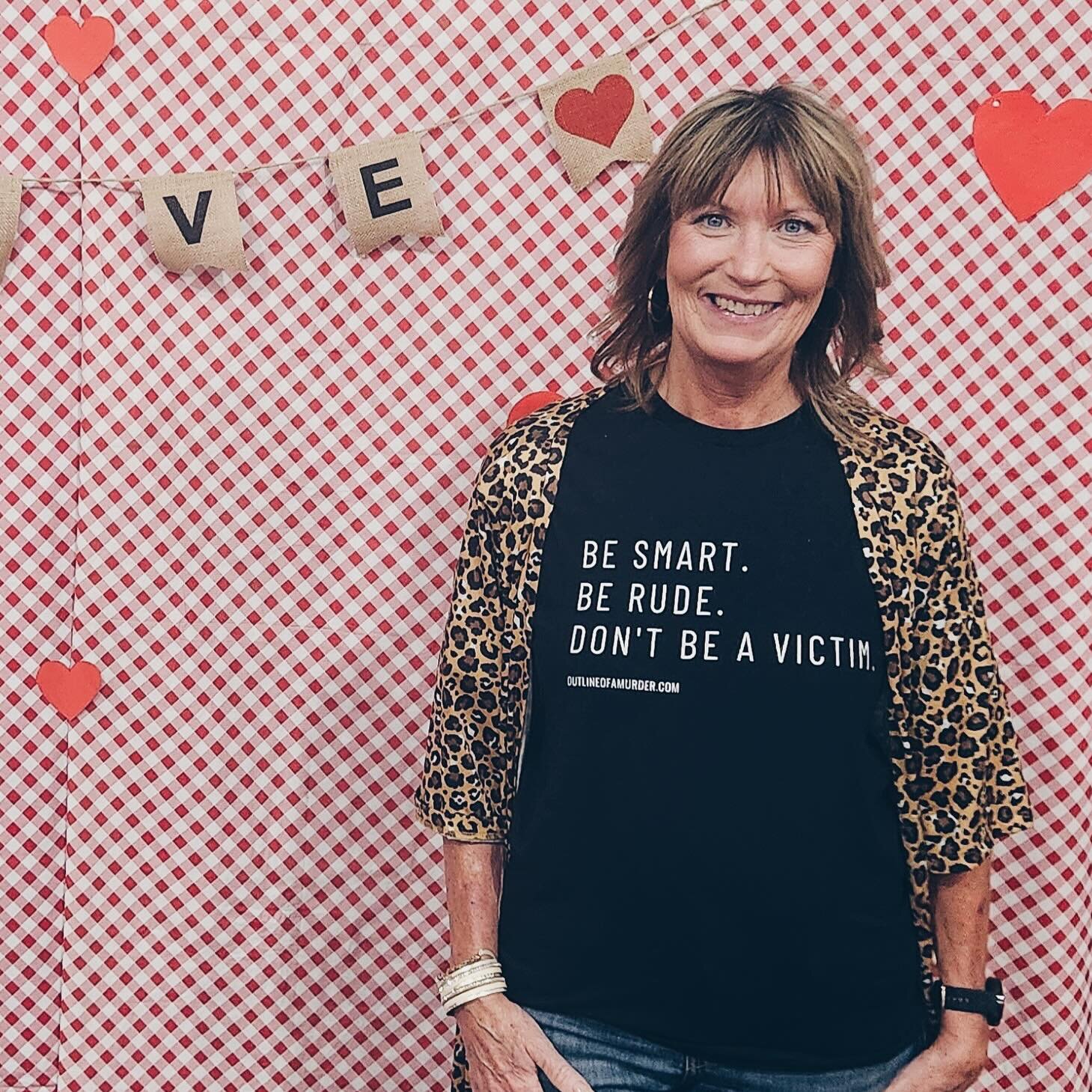 We 🫶 Peggy. She&rsquo;s wearing our swag. 😎 She researches some of our cases and inspires two in our 2022 season, the Orsi Family Murders and Tracie McBride. Cheers Peggy!

#truecrime #truecrimecommunity #truecrimepodcast