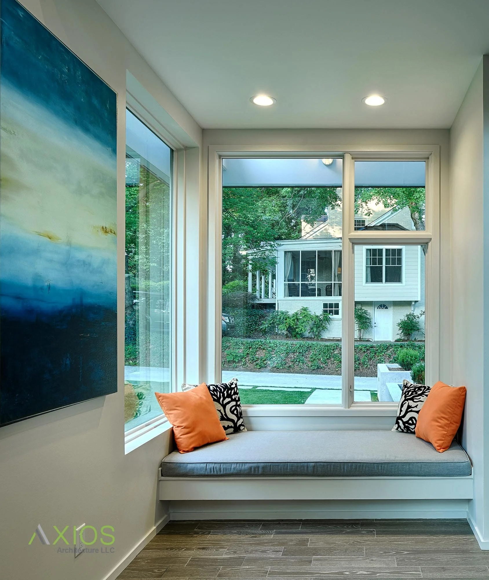 natural light enters renovated window seat