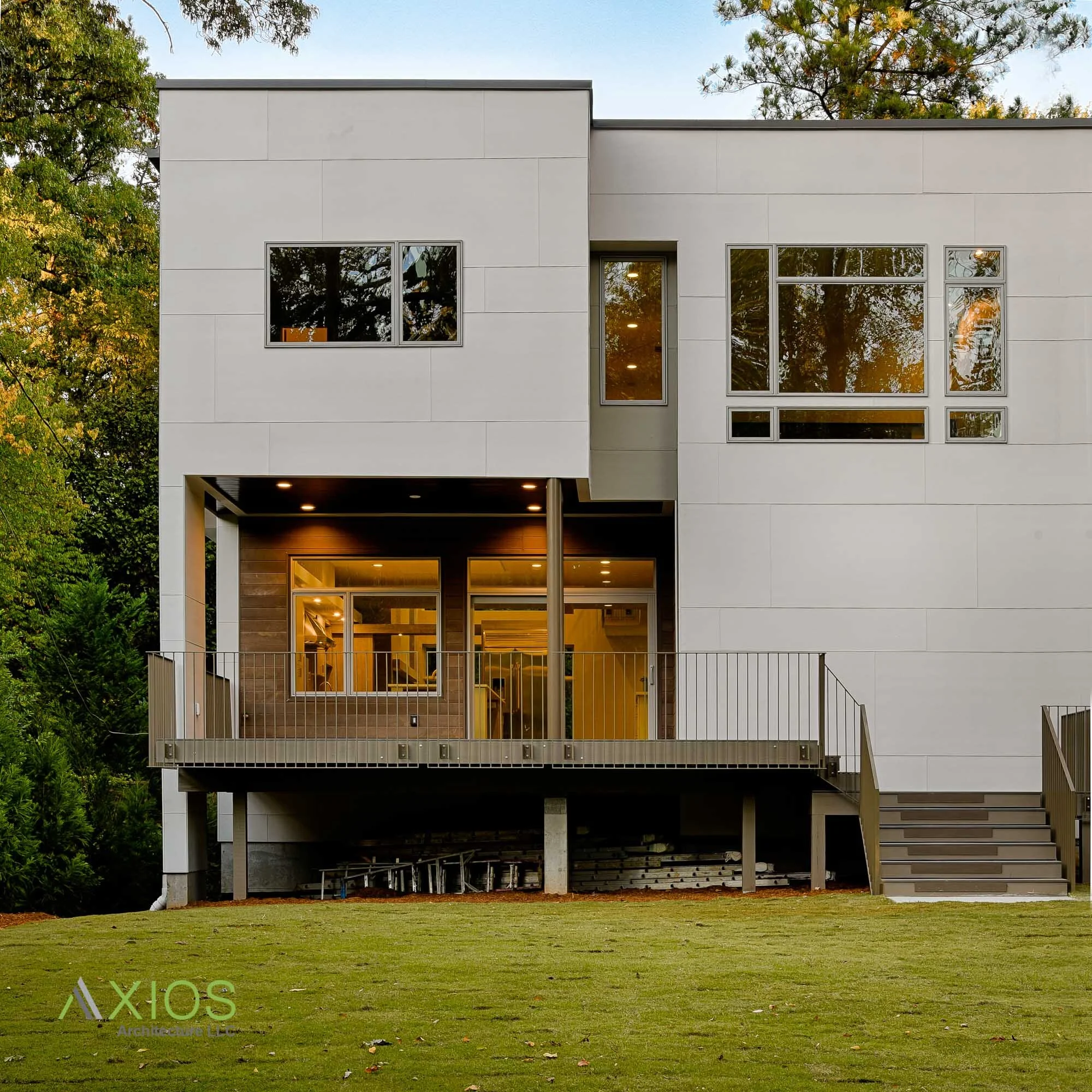 sleek exterior house renovation