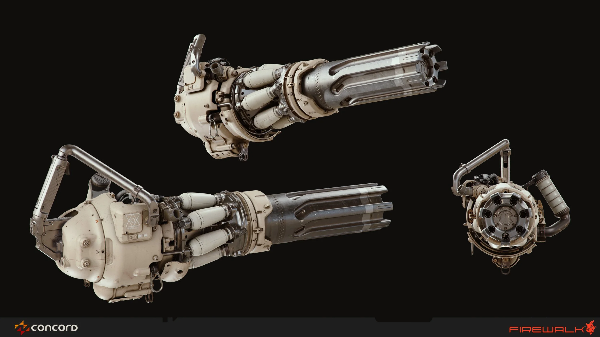 Weapon  concept design done for a scifi game concord
