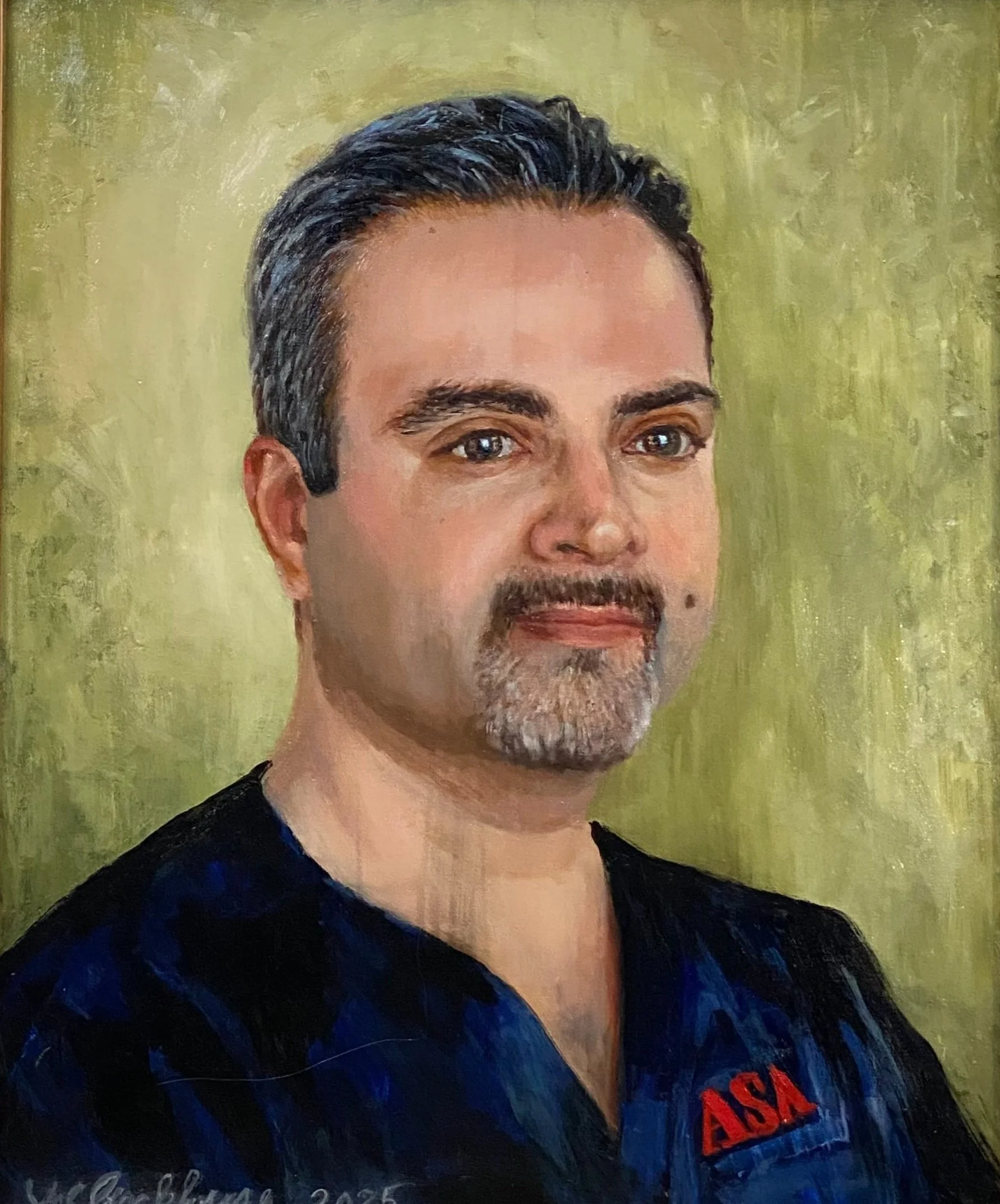 "The Doctor", Oil on Panel, 24x18, Gifted