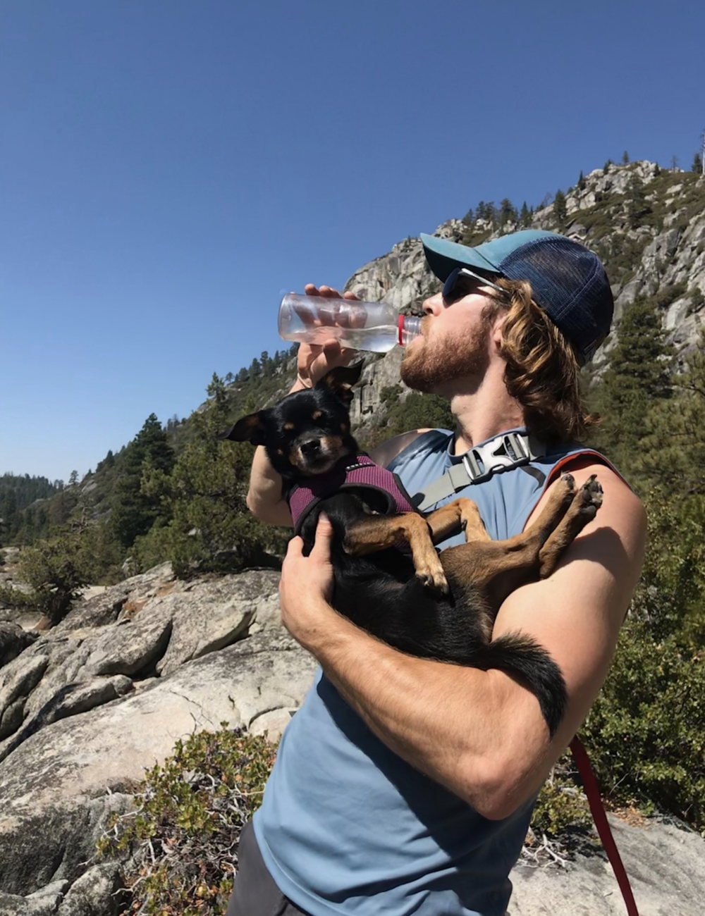   Handsome mountain man, shilling for plastic water bottles. :)  