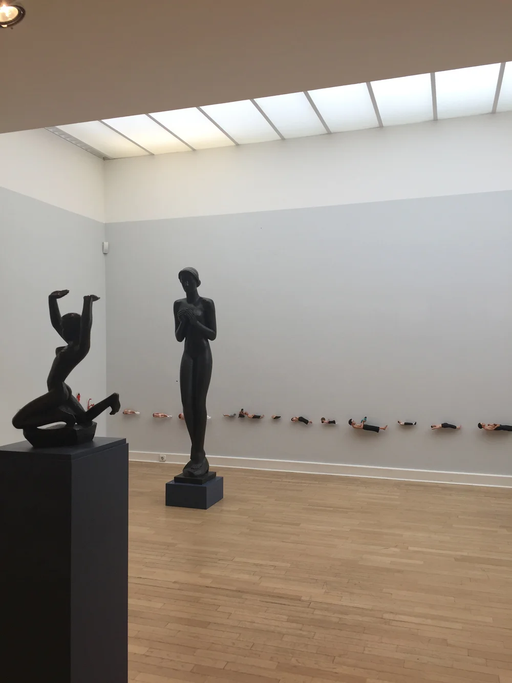  They sometimes held their own in the gallery space and sometimes complemented Kolbe's permanent sculptures. 