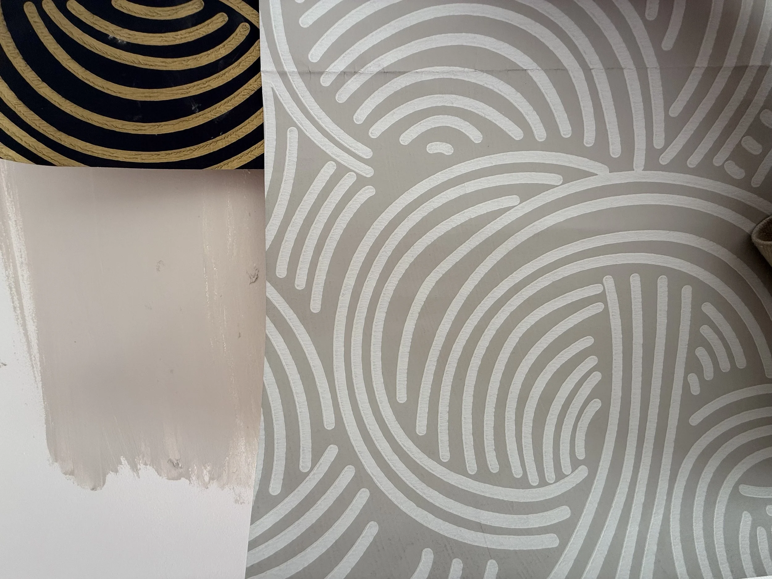 Wall paper samples colour an texture