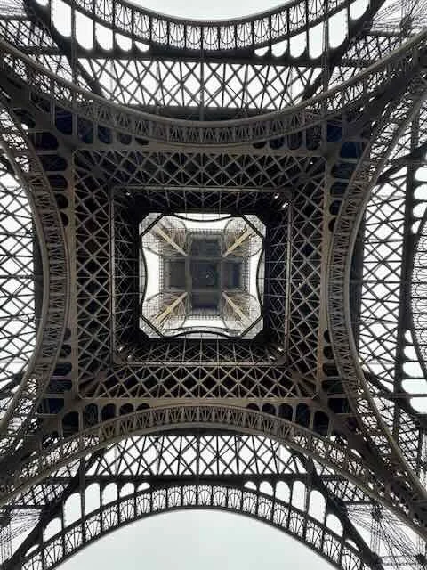 Eiffel Tower Geometry — Underneath the Ironwork