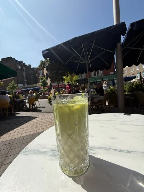 Iced Matcha at Greens, South Kensington