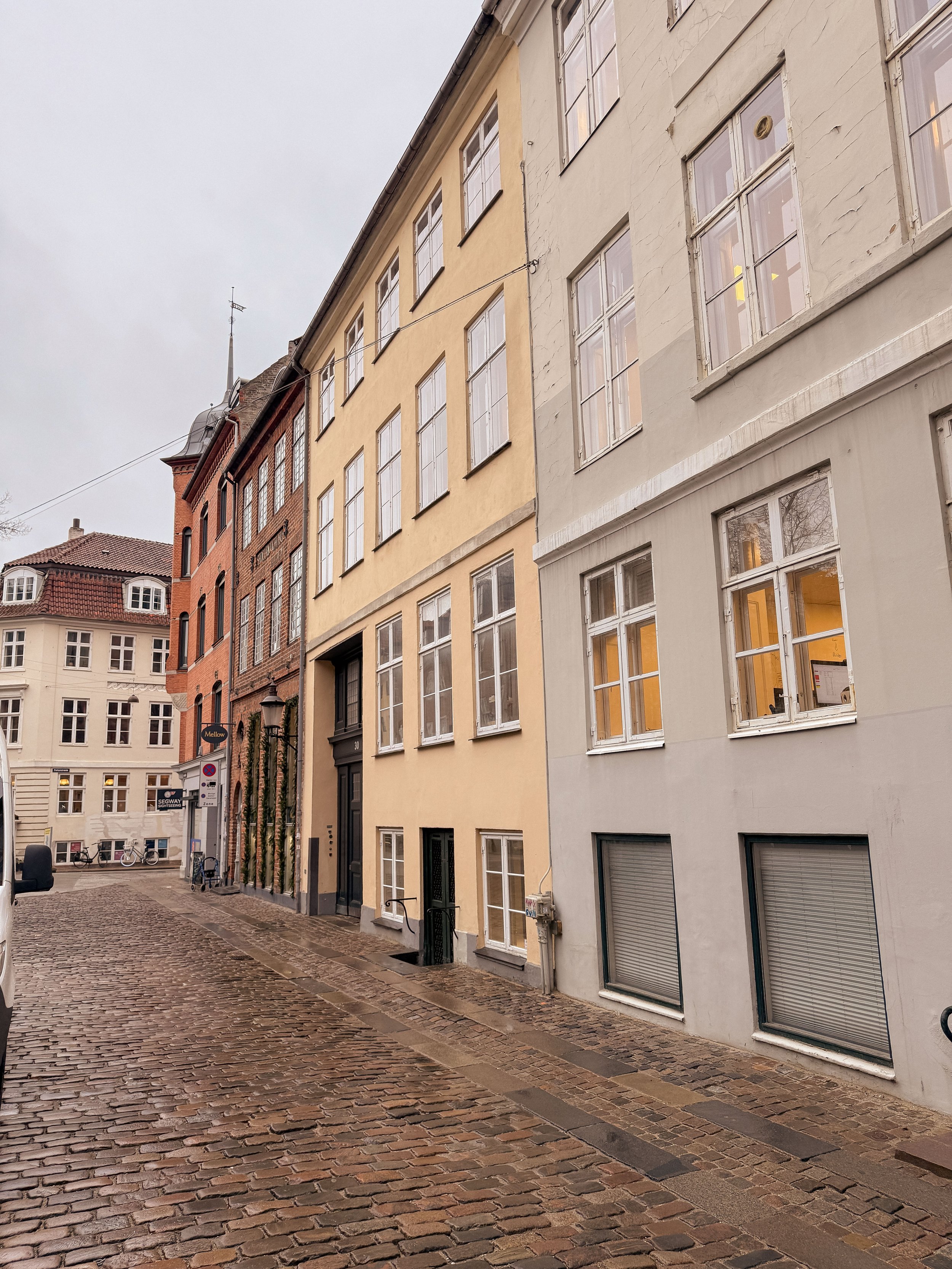 Pastel-Coloured Residential Street in Copenhagen