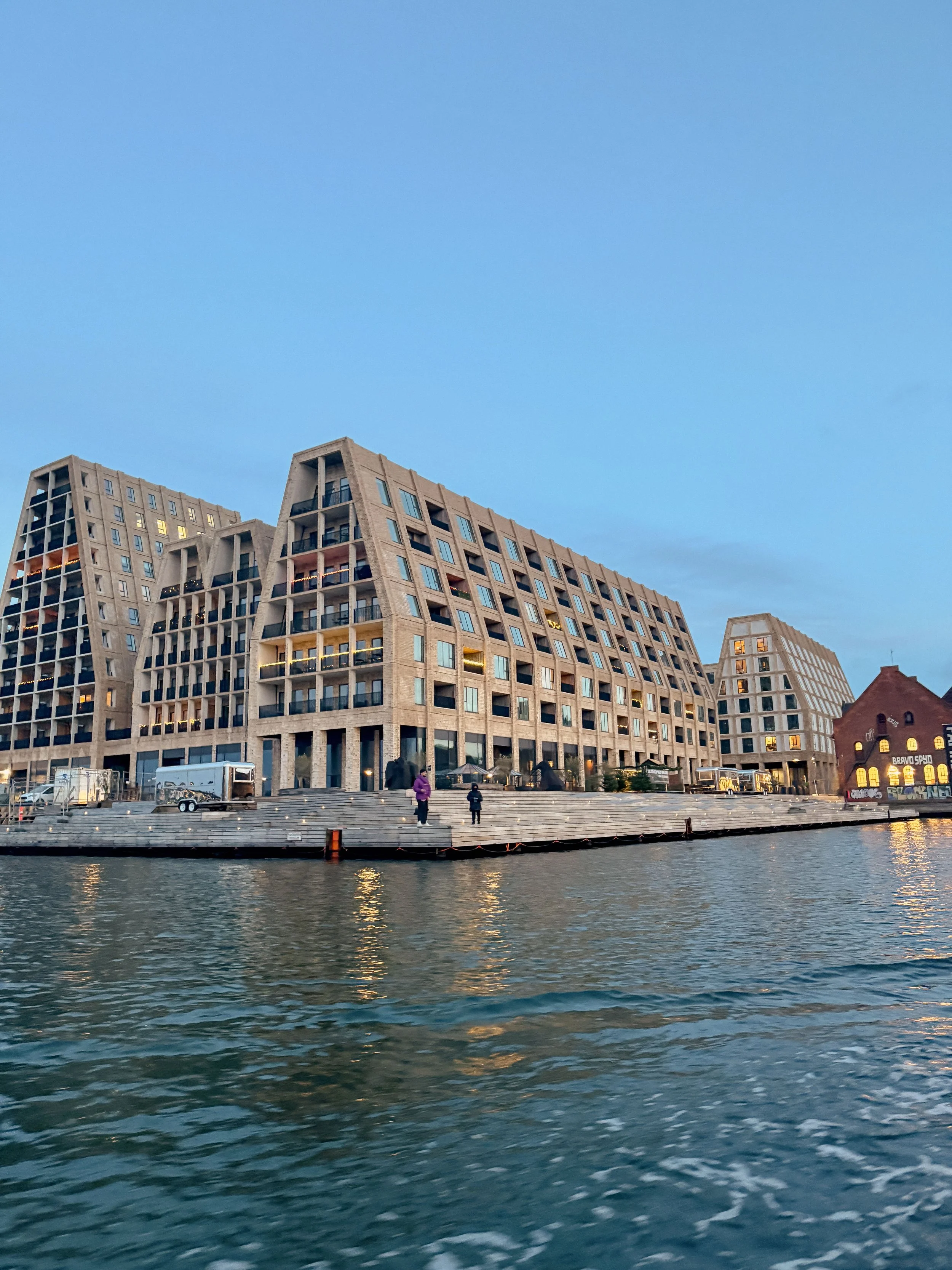 Contemporary Waterfront Architecture in Winter Copenhagen