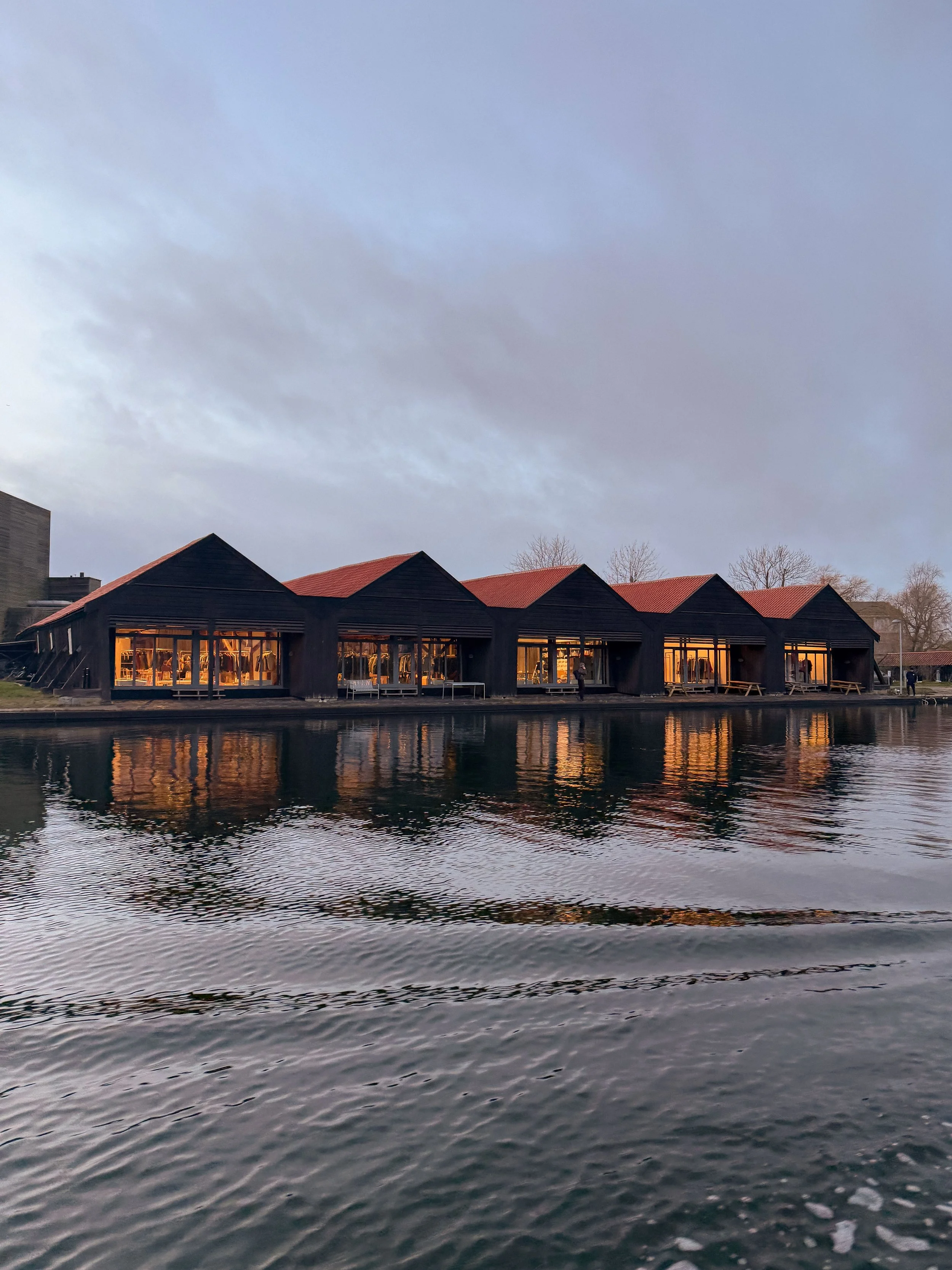 Waterfront Reflections in Winter Copenhagen