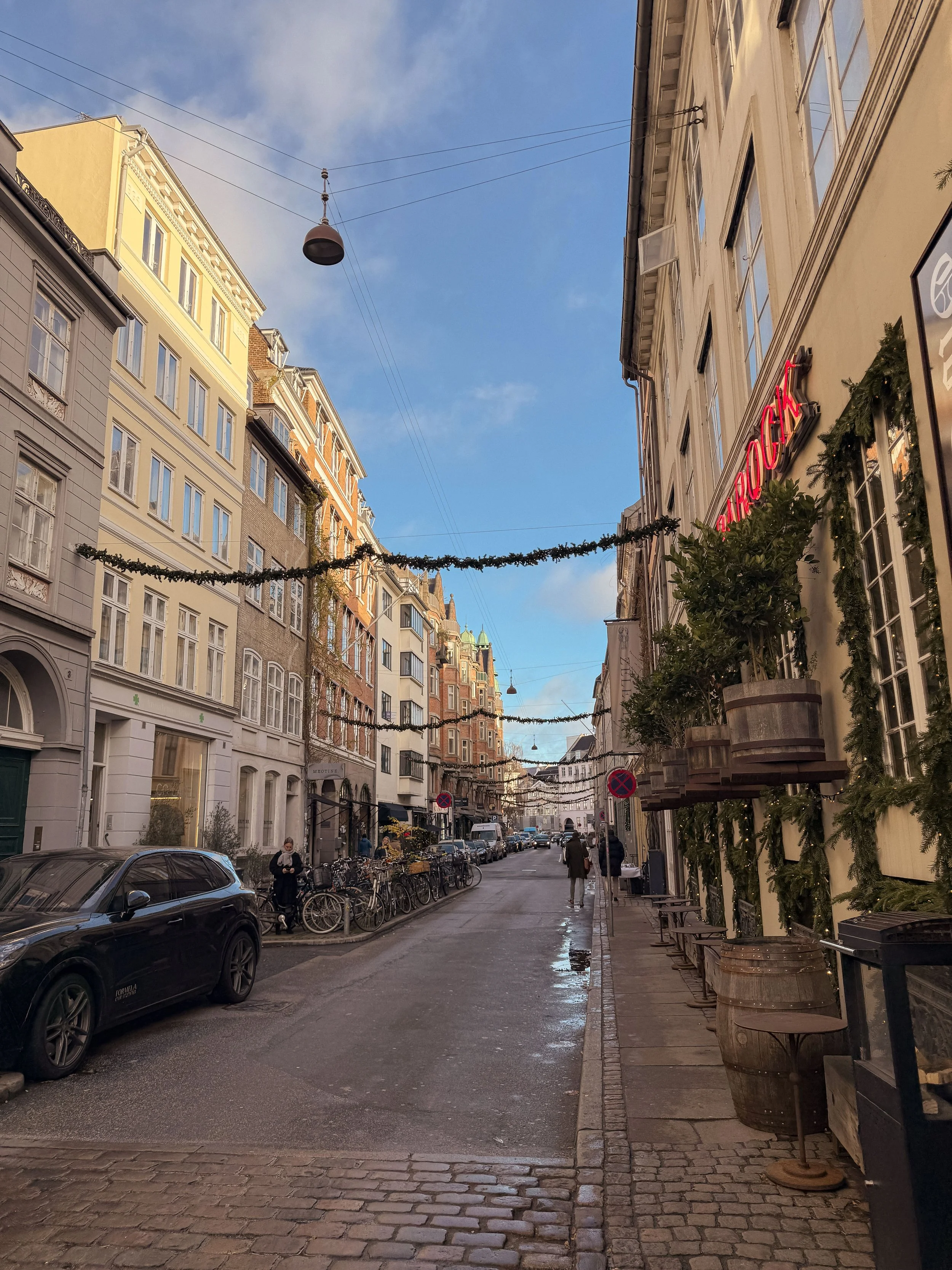 Narrow Residential Street in Copenhagen