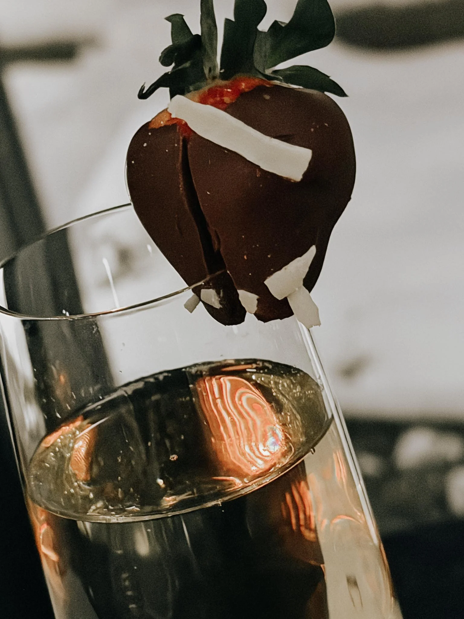Champagne and Chocolate Strawberry at Cinnamon Bear, Whistler