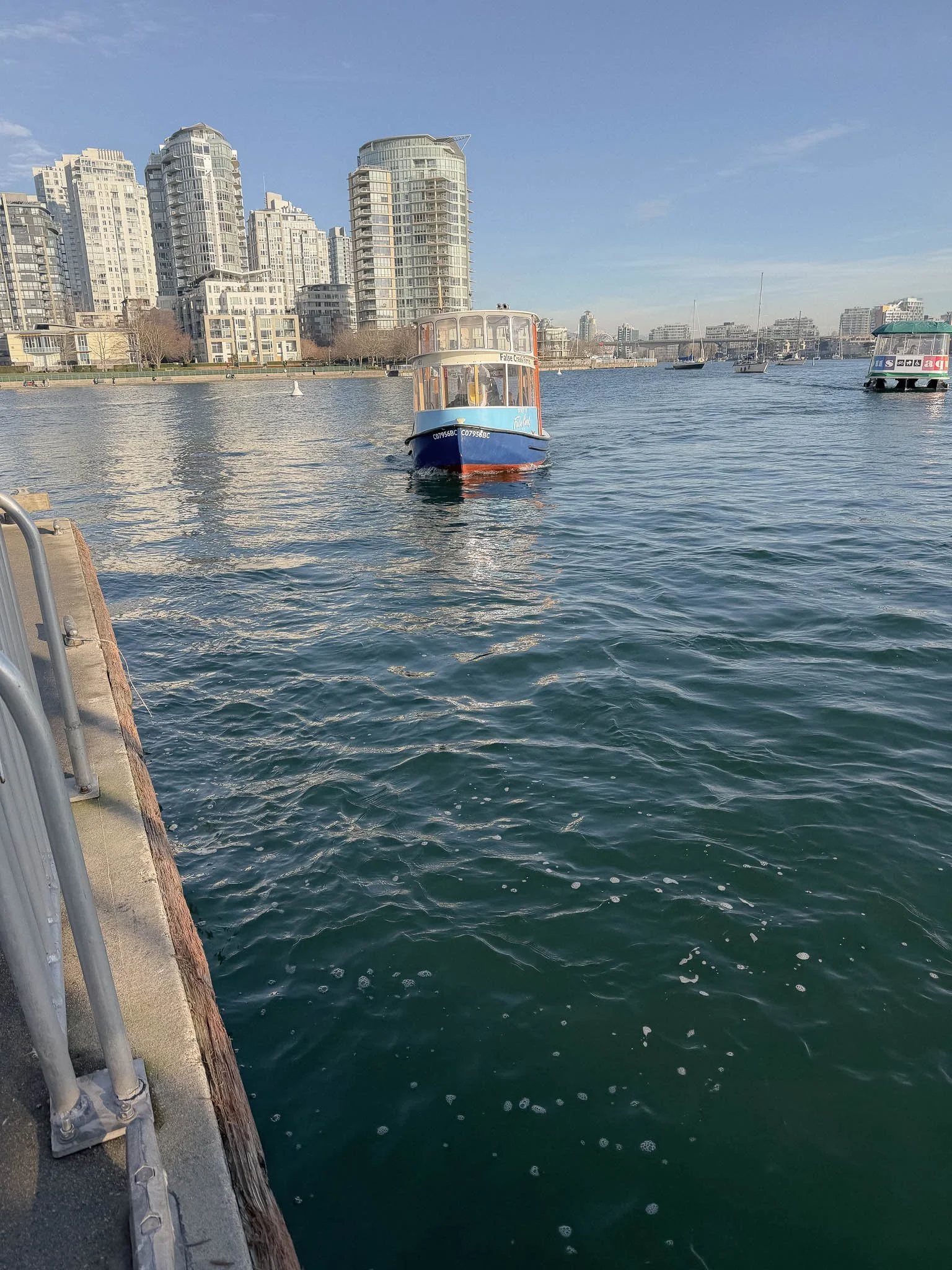 False Creek Ferry in December Light