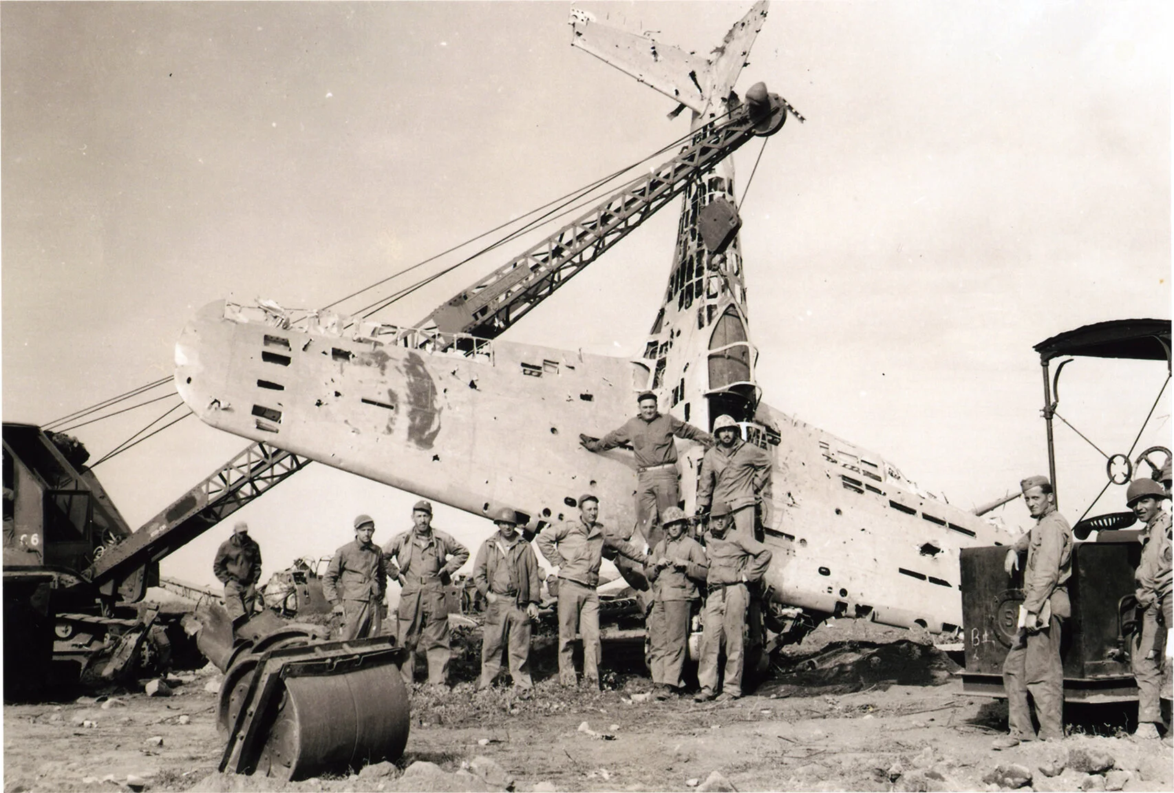 Downed Japanese plane