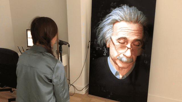 Reimagine AI created a fully interactive AI-powered virtual being of Albert Einstein to engage with students about all things Einstein.