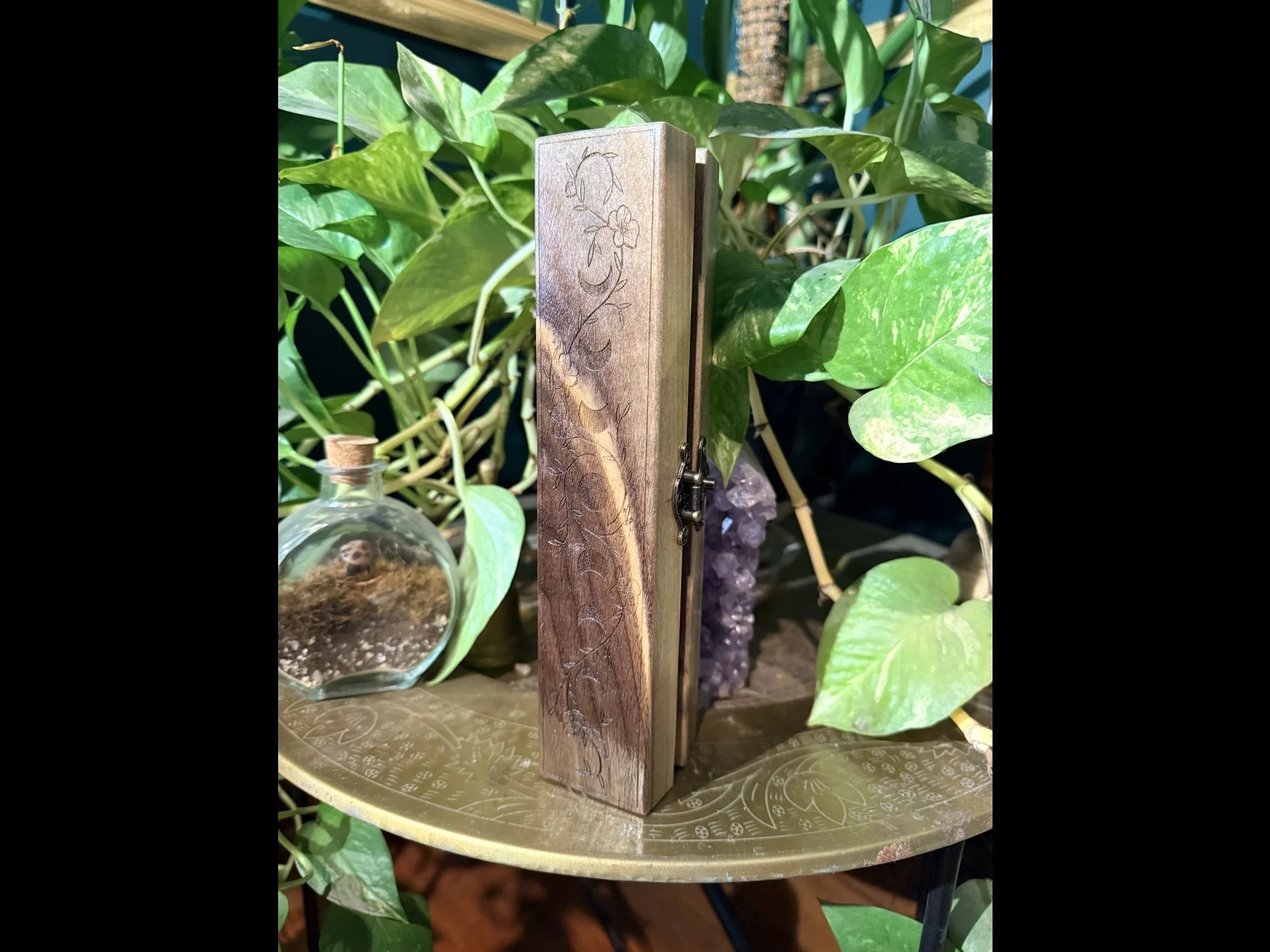 Wooden Crochet Hook Travel Storage Case c1