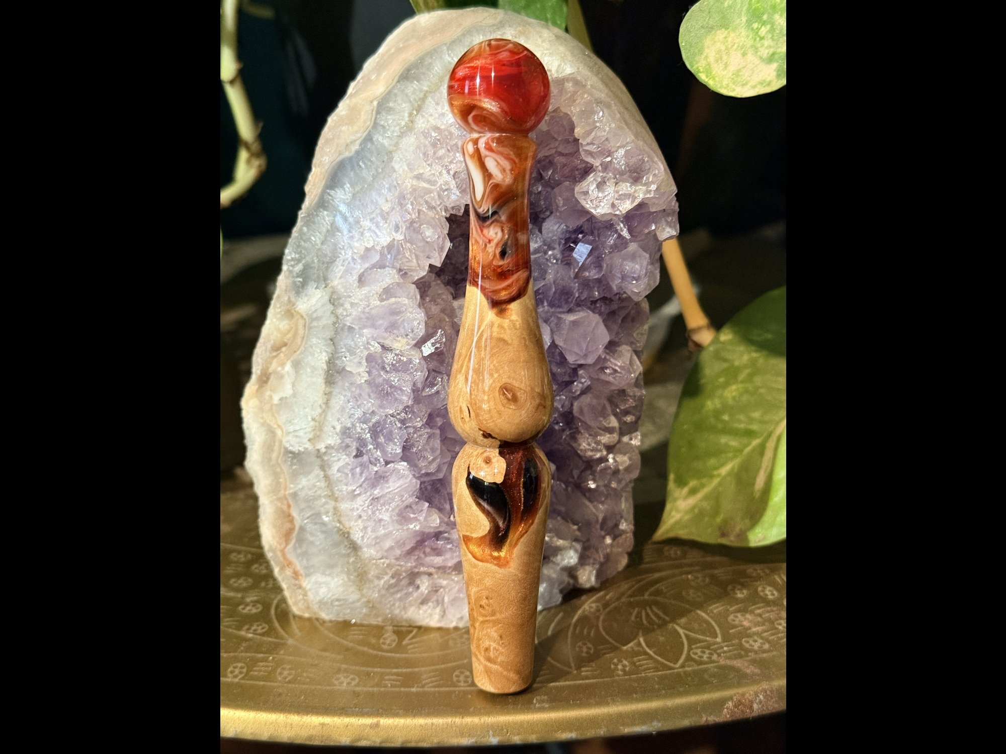 Resin & Wood Crochet hook *RTS* 00