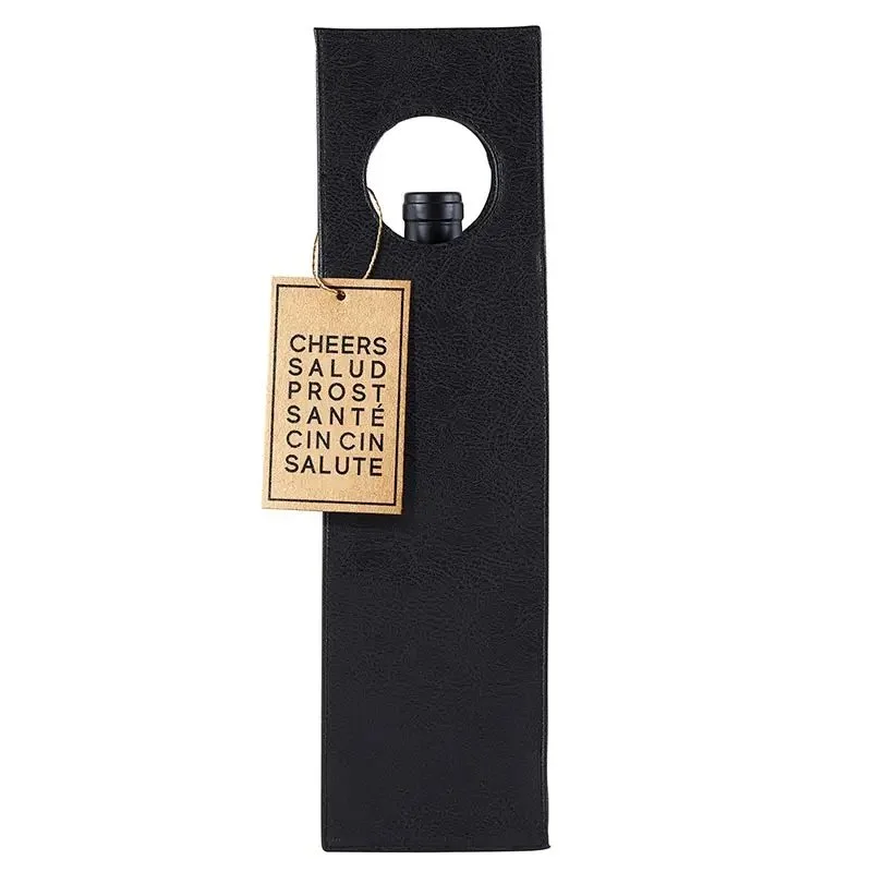Vegan Leather Wine Bag