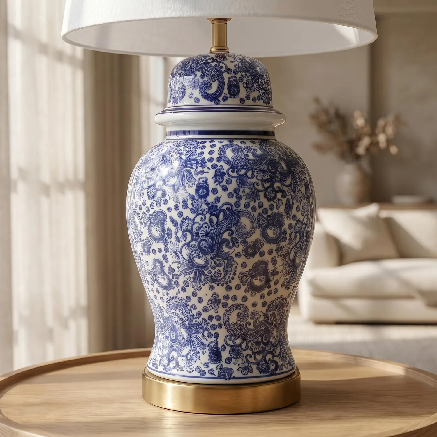 Ceramic Ginger Jar Table Lamp