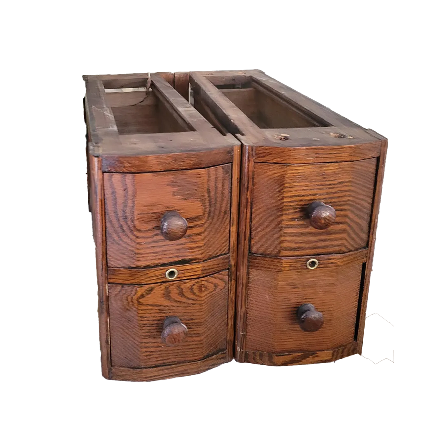 2 Treadle Sewing Machine Cabinets