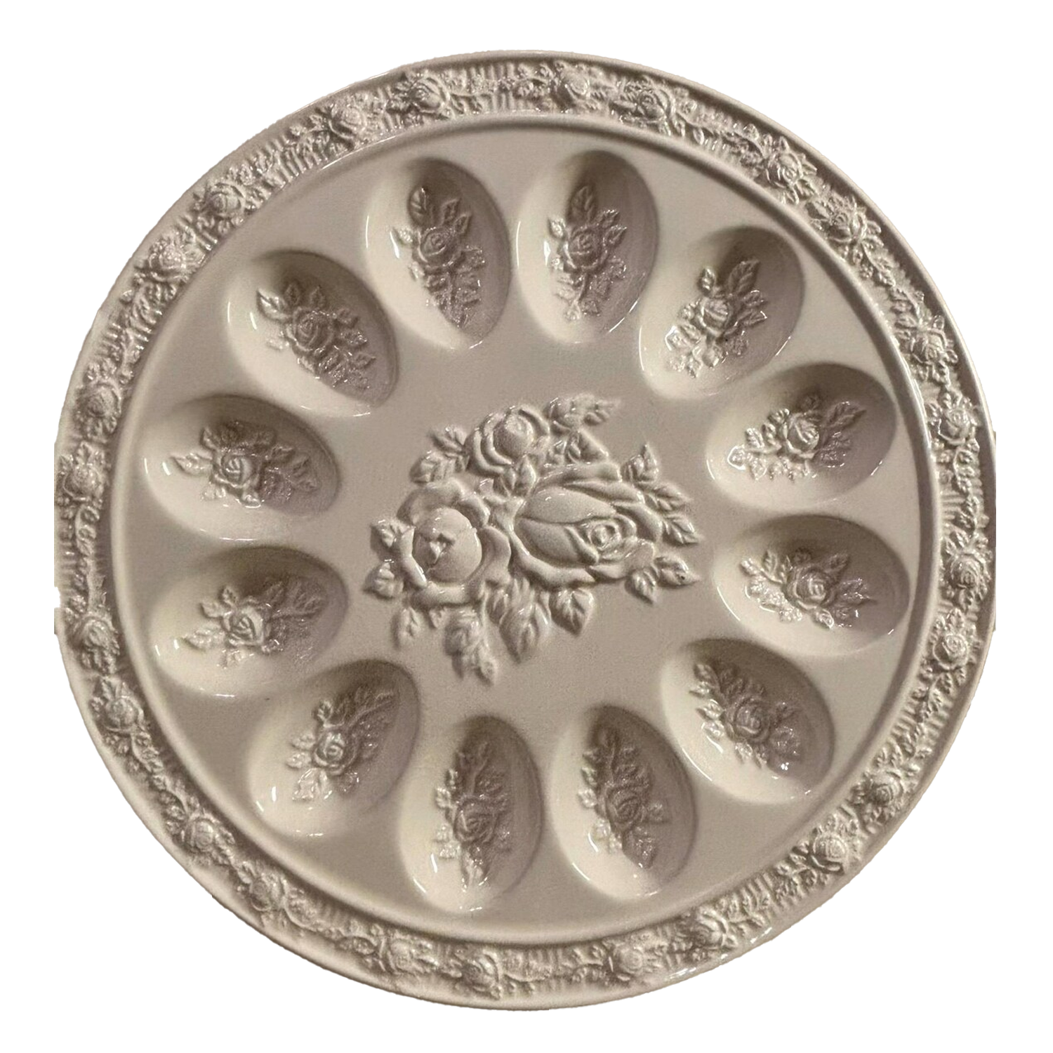 Old Country Roses Egg Plate