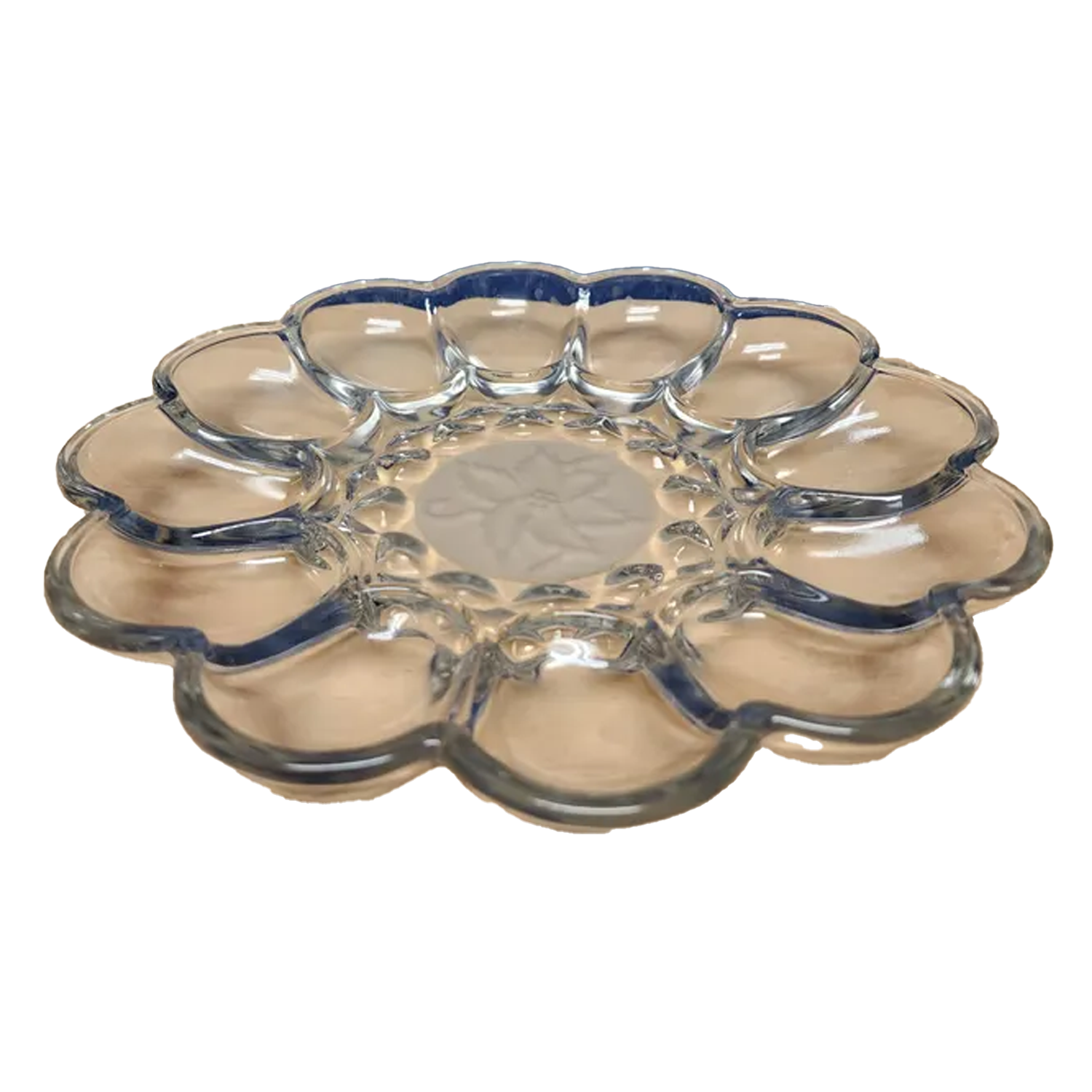 Glass Egg Plate