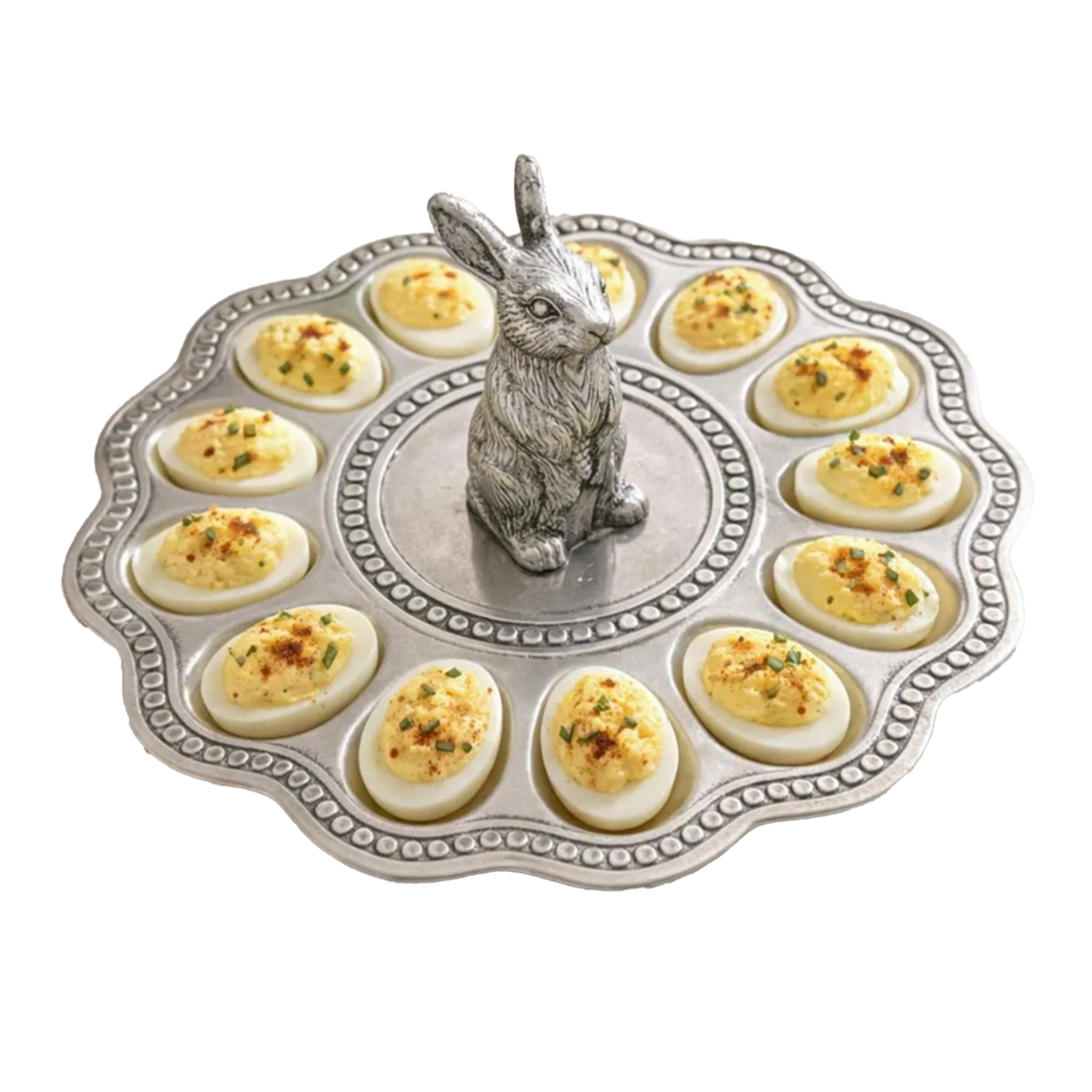 Vintage Bunny Deviled Egg Plate