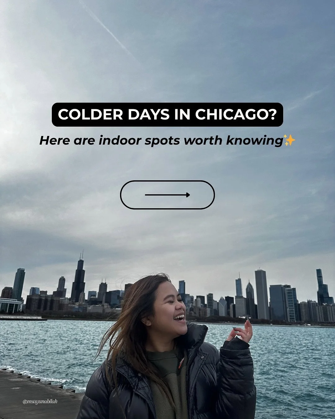 Chicago might see its first snow this Sunday. Are you ready for it?!
 Here are some indoor spots that make cold days feel a little lighter. Chicago has numerous cozy places to explore, from vibrant rooms to tranquil spa time and museum days that feel