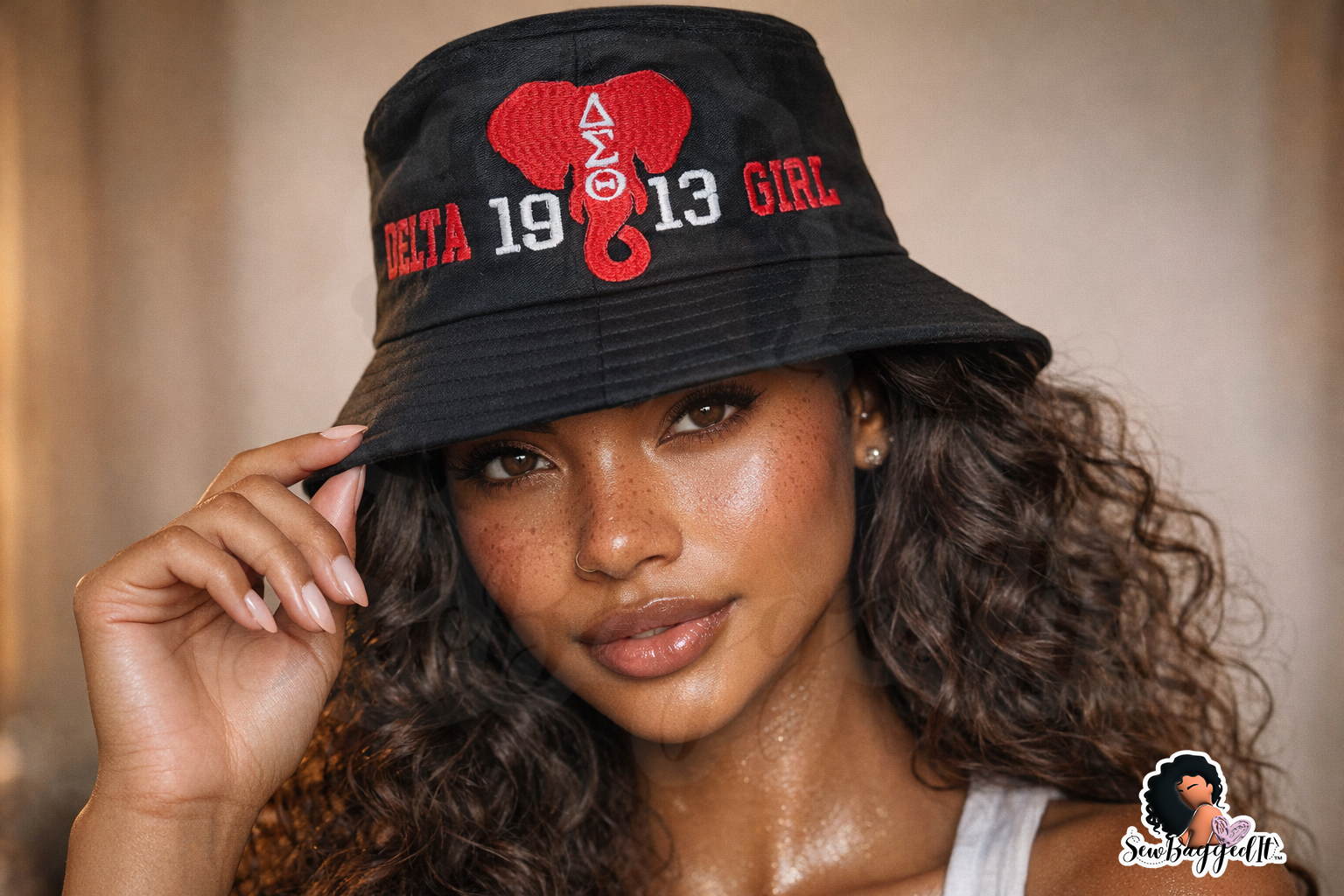 Embroidered 1913 Girl Bucket Hat