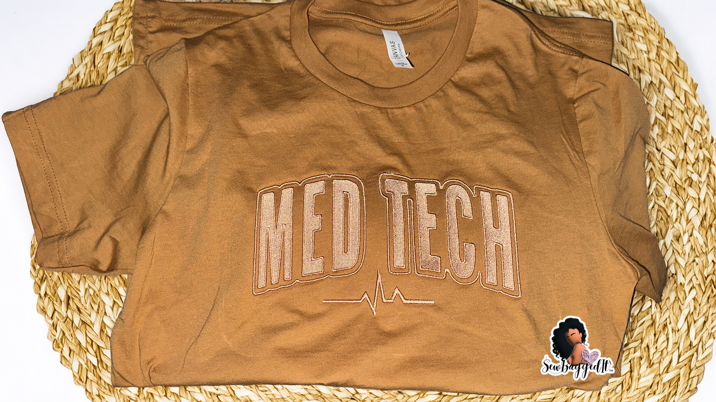 "MED TECH" t-shirt (Tone-On-Tone)