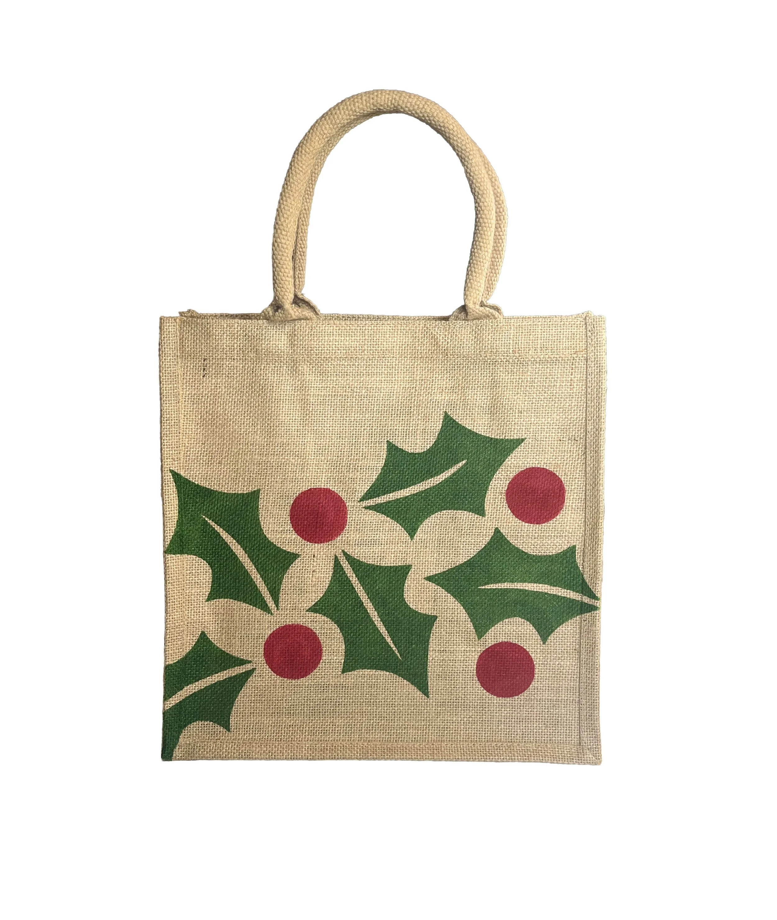 Large Holly Jute Bag