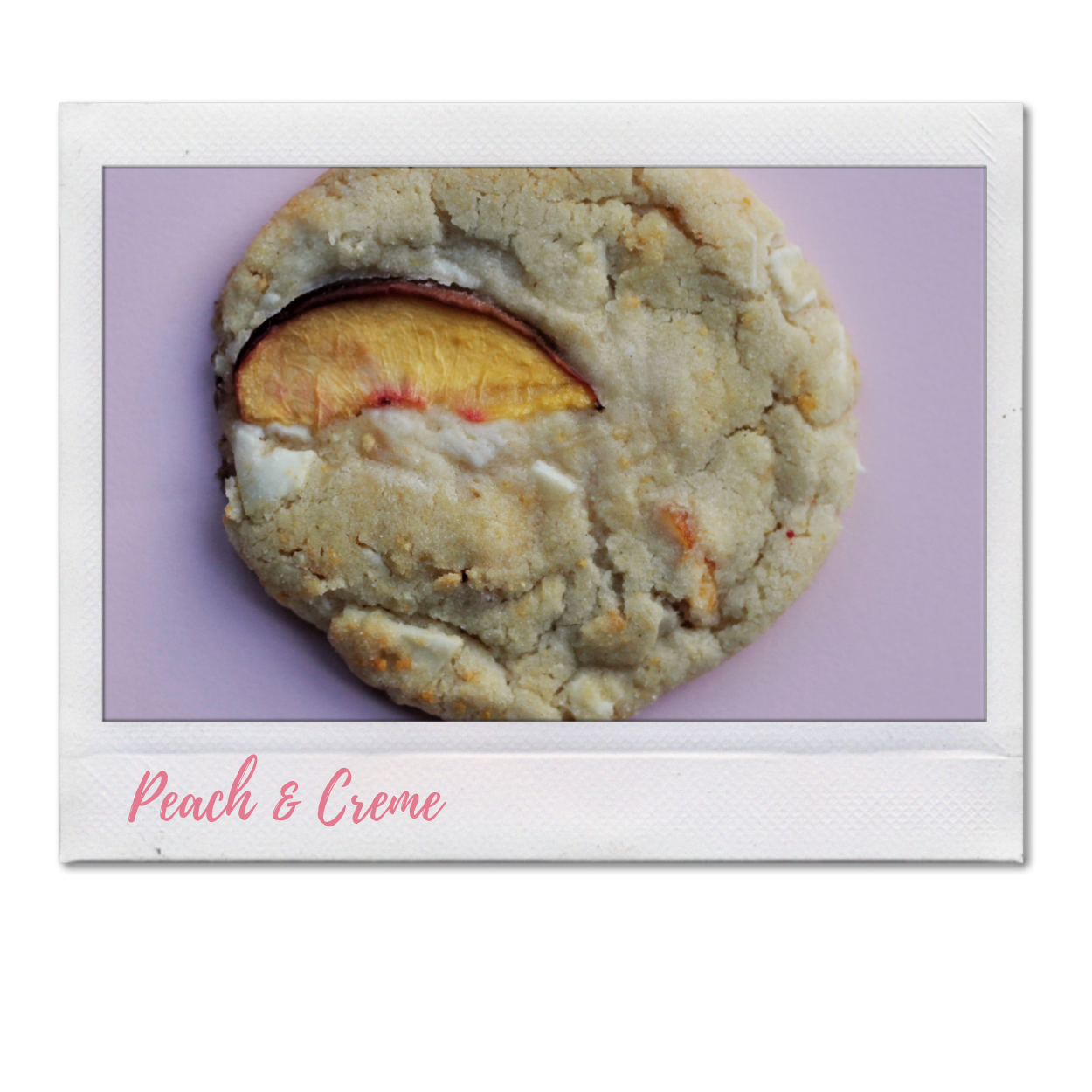 Peach &amp; Creme Cookies - Past Custom Flavors - Cookie Box - Custom Cookies in Charlotte, NC