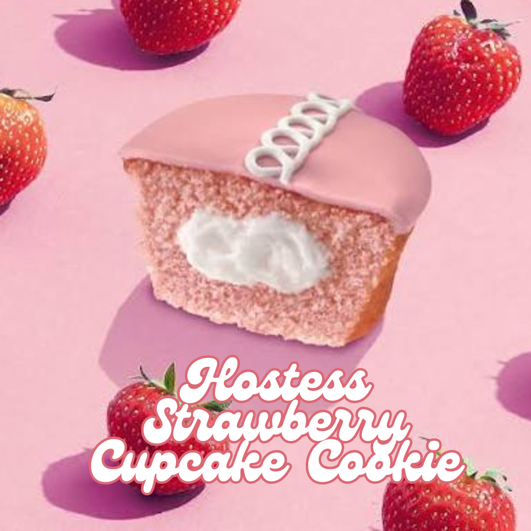 Strawberry Hostess Cupcake Cookie