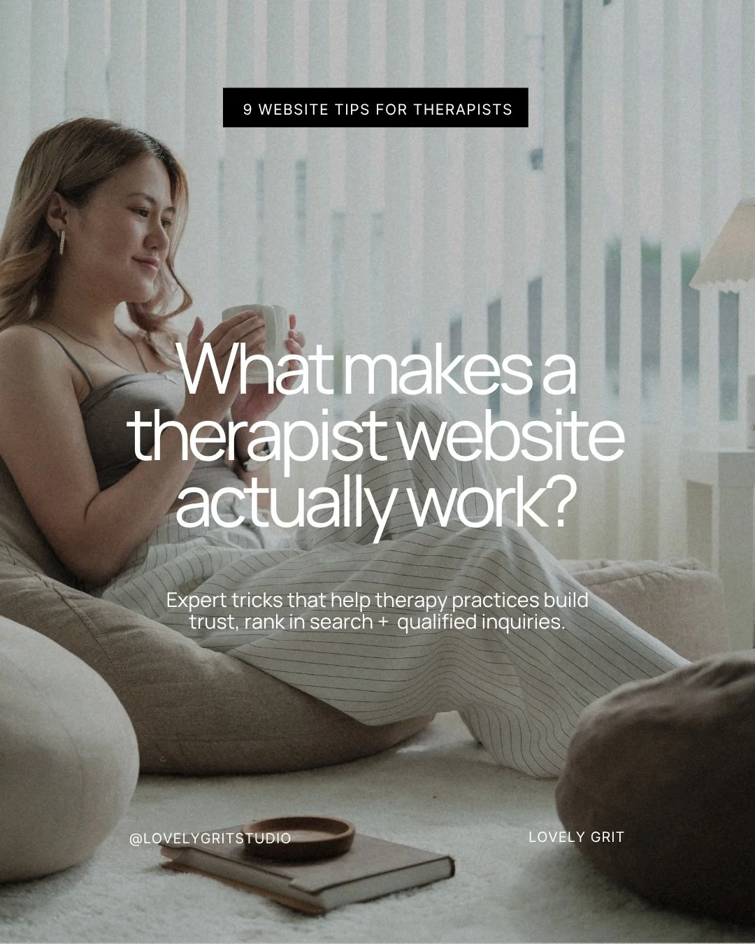 A good therapy website has to do a weirdly difficult combination of things at once: make the right person feel understood, establish real credibility, explain what you actually do, get found in search, and make the next step painfully obvious.

These