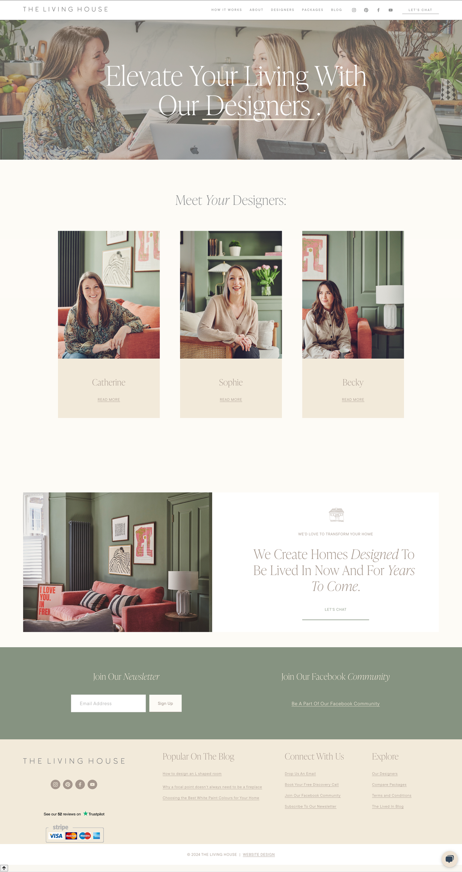 The Living House UK - Branding & Website Design For Interior Designer ...