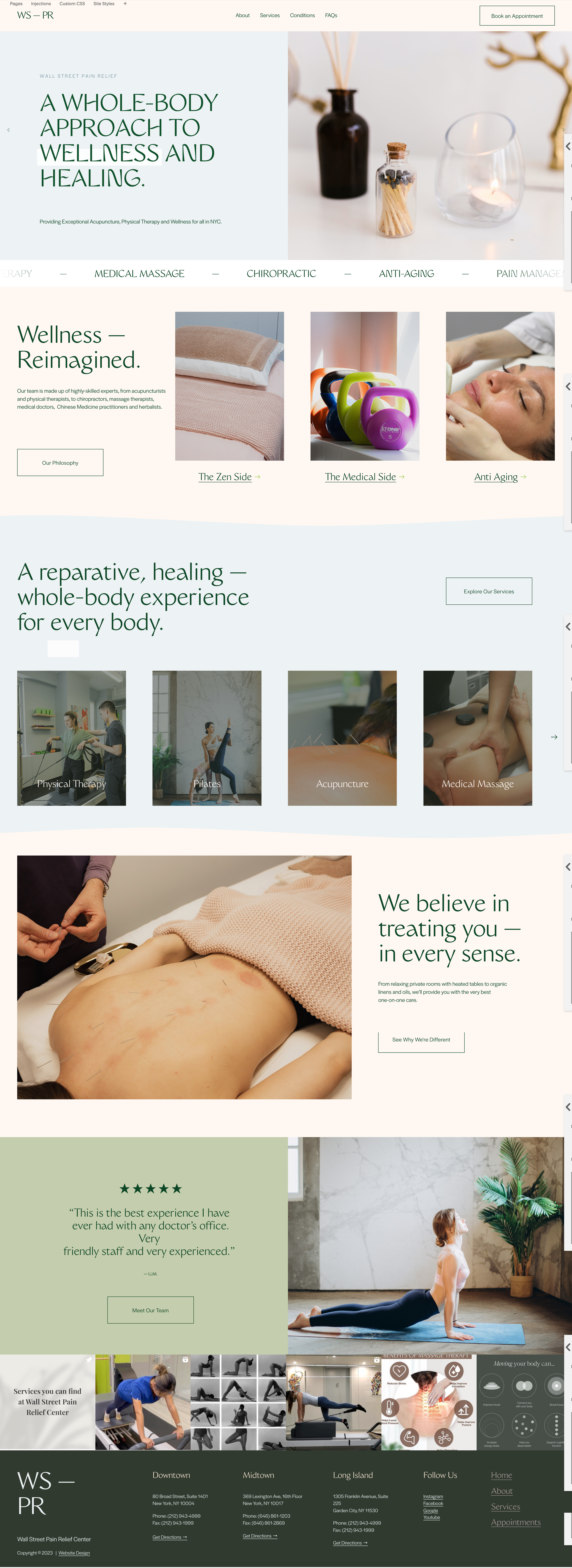 NYC Physical Therapy & Acupuncture Website Design and Branding
