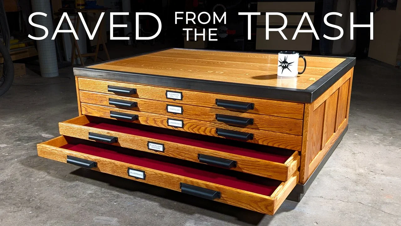 Restoring an Architect's Blueprint Cabinet