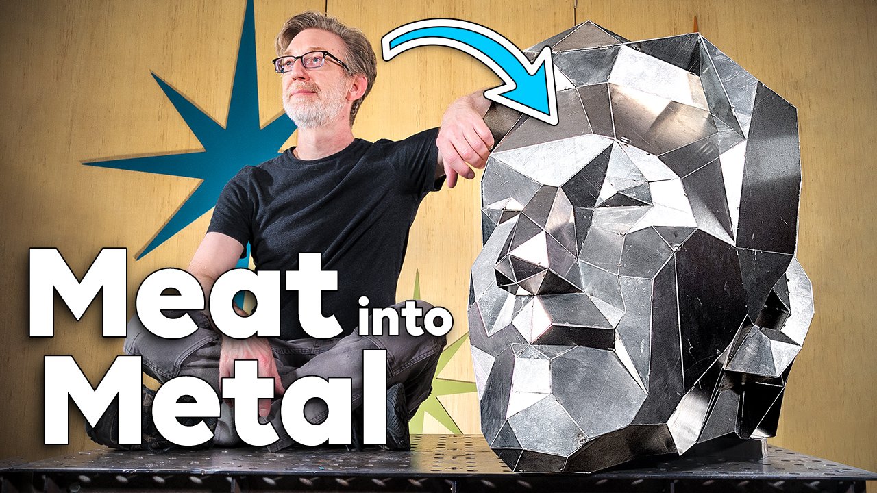 Sculpting My Head in Aluminum