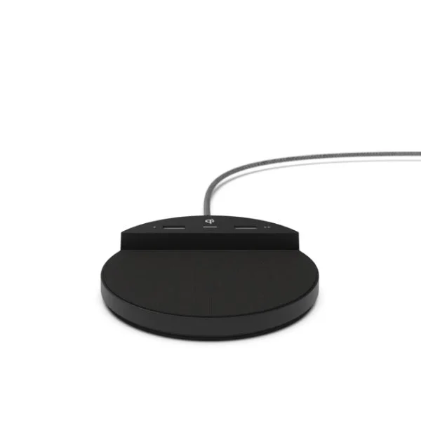 Nonstop Nsc-bk Station C With 2 Usb, Wireless Charging, Jetway Black, 1-year Warranty