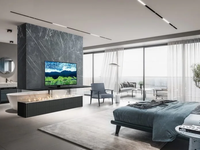 Modern interior with TV