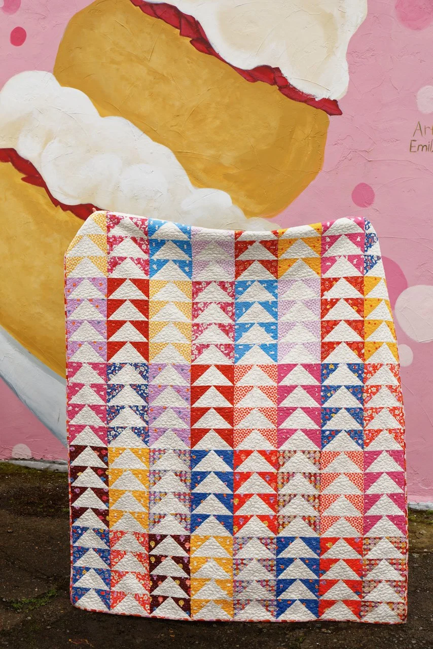 Layer Cake Geese Quilt Pattern Ruby Star Society Persimmon Fabric 20 Fat Quarter Quilt