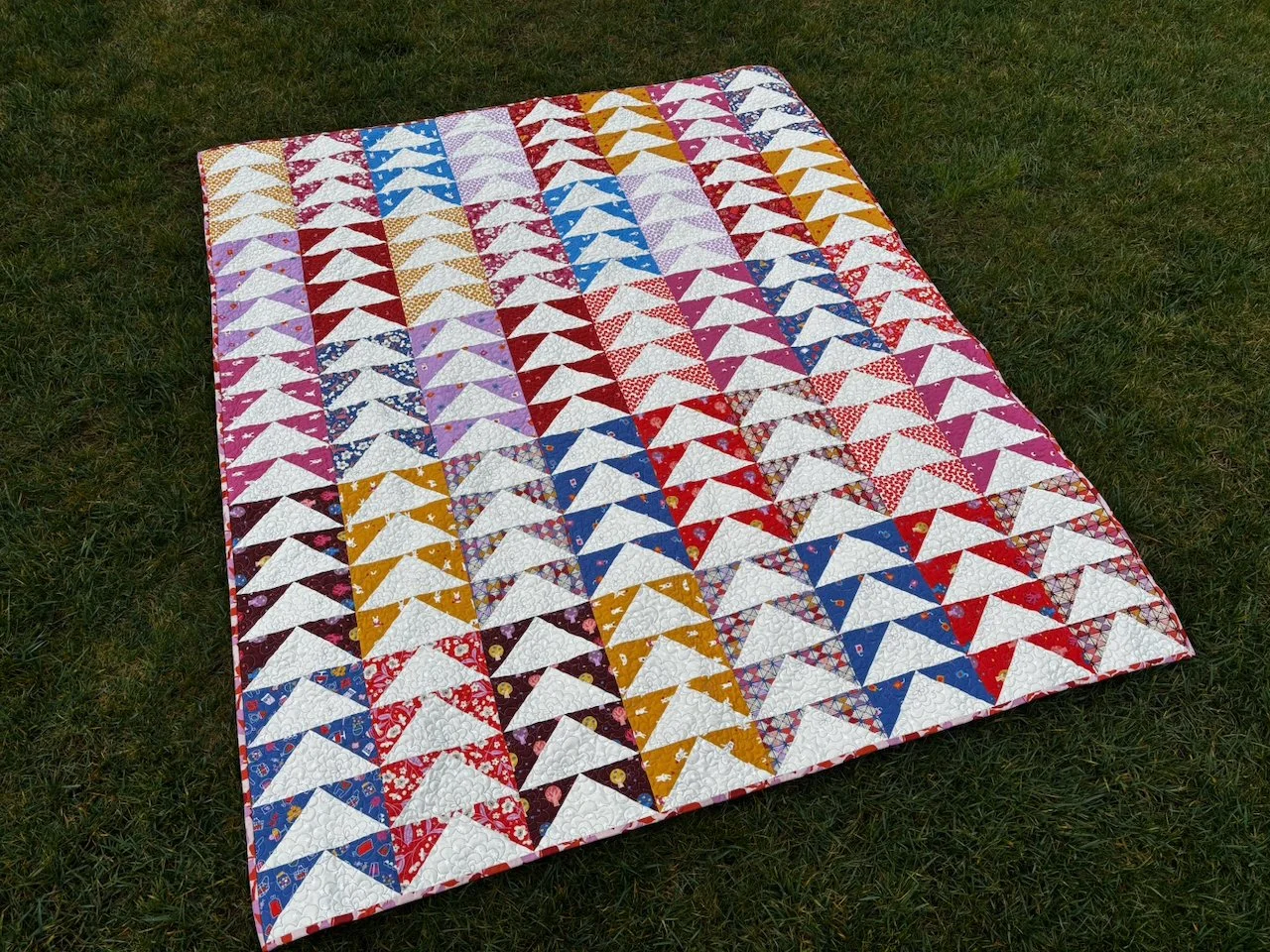 Layer Cake Geese Quilt Pattern Ruby Star Society Persimmon Fabric 20 Fat Quarter Quilt