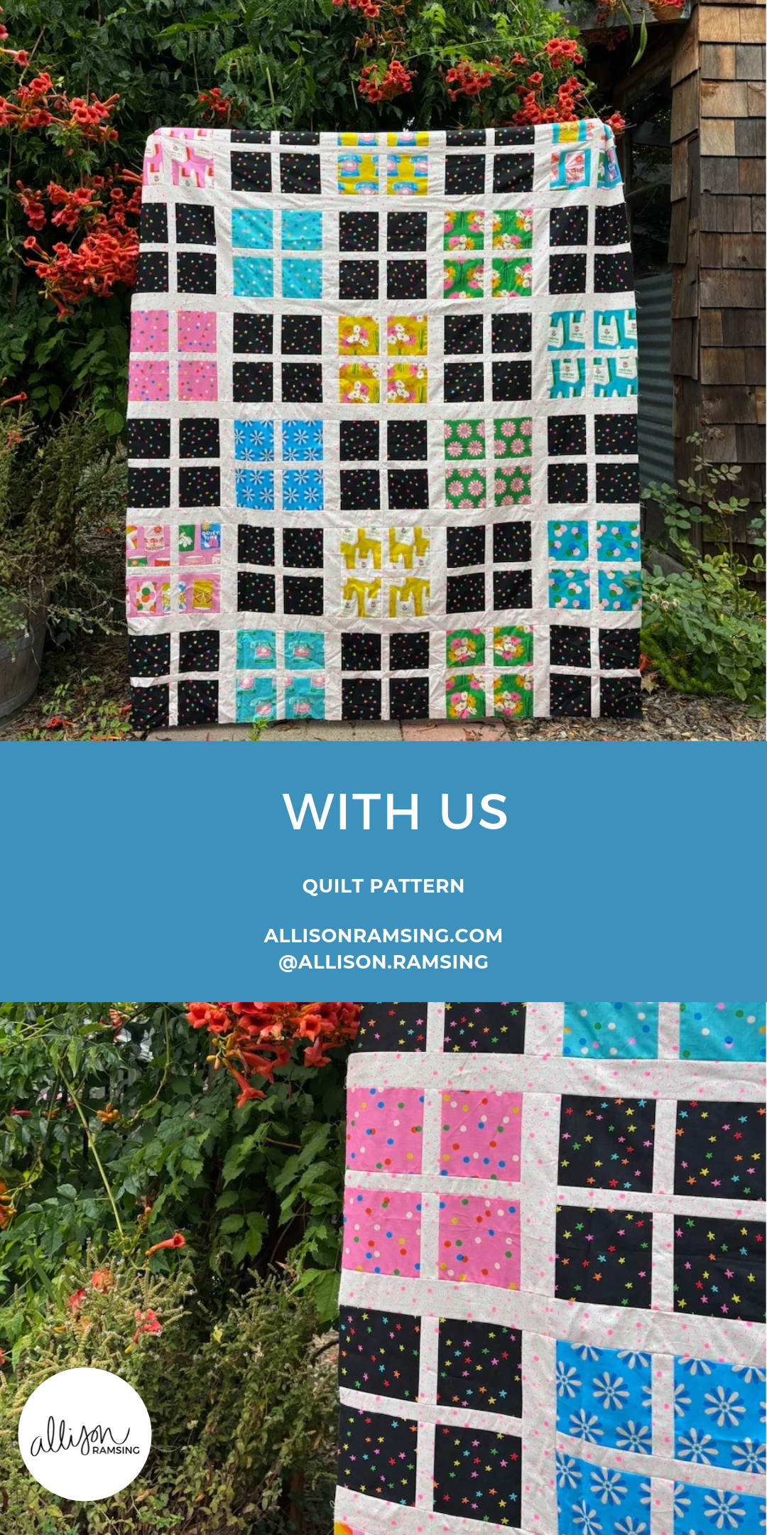 With Us Quilt Pattern Fat Quarter Quilt Pattern 5 Fat Quarters Layer Cake Quilt Pattern Ruby Star Sparkle Mart Ruby Star Society Starry